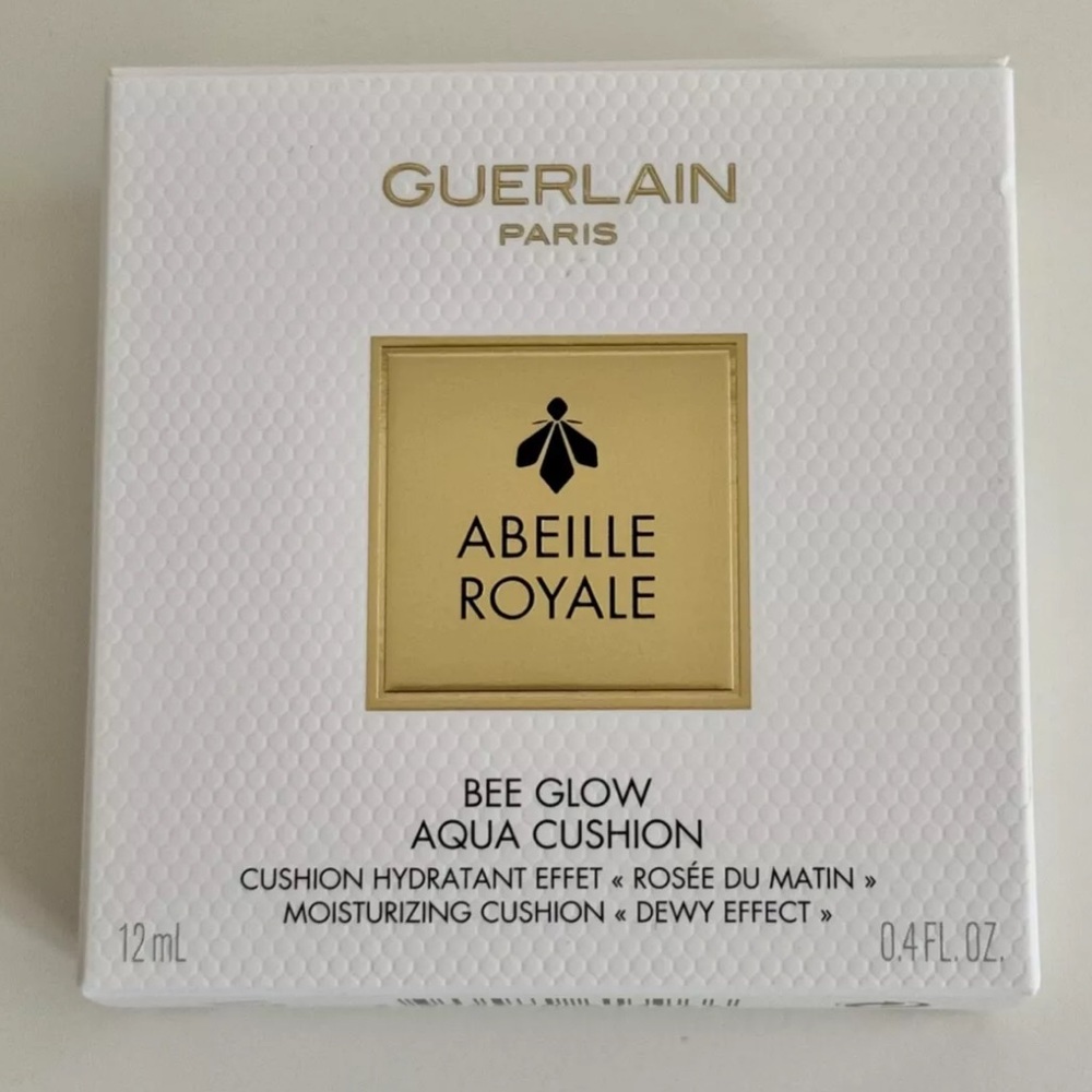 NEW! Guerlain Paris ABEILLE ROYALE Bee Glow Aqua Cushion in 02 NATURAL, BEIGE